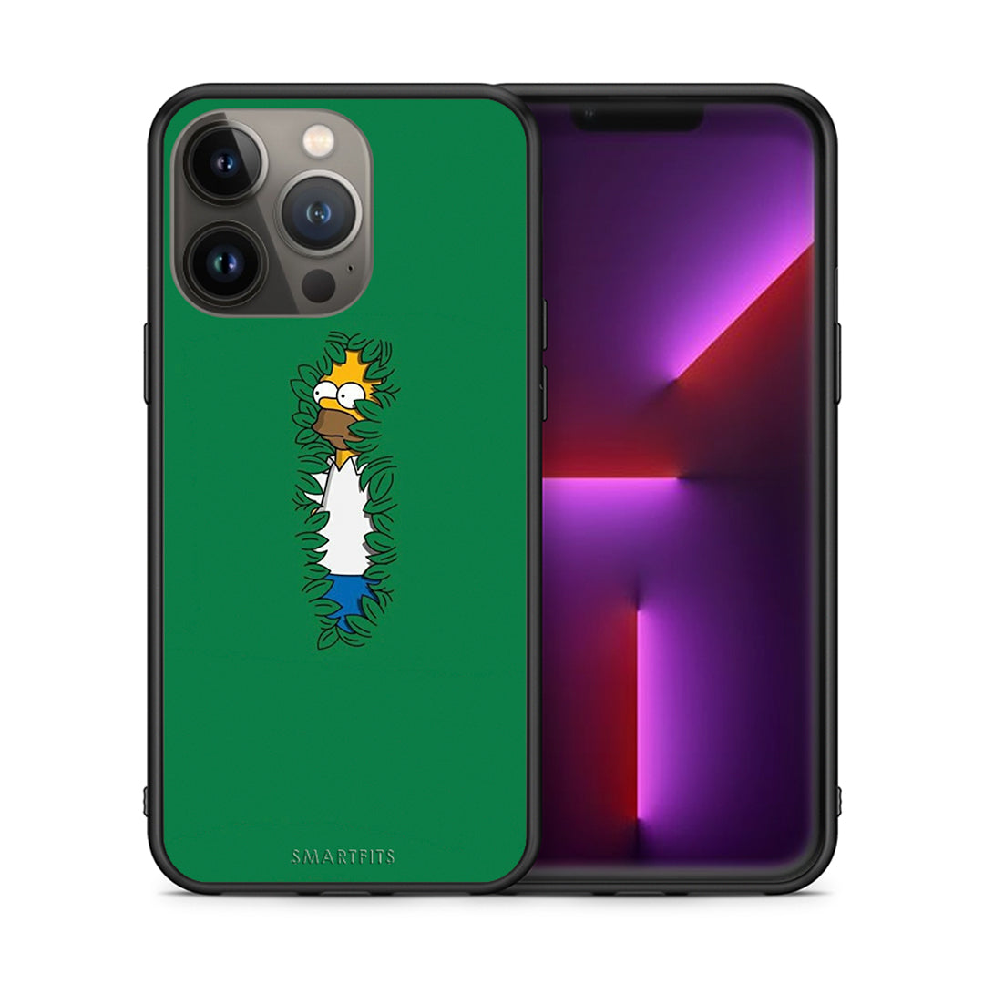 Θήκη Αγίου Βαλεντίνου iPhone 13 Pro Max Bush Man από τη Smartfits με σχέδιο στο πίσω μέρος και μαύρο περίβλημα | iPhone 13 Pro Max Bush Man case with colorful back and black bezels