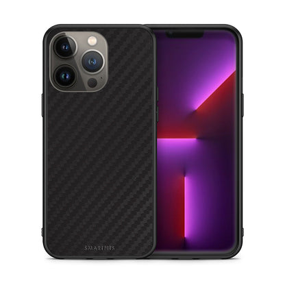 Θήκη iPhone 13 Pro Max Carbon Black από τη Smartfits με σχέδιο στο πίσω μέρος και μαύρο περίβλημα | iPhone 13 Pro Max Carbon Black case with colorful back and black bezels