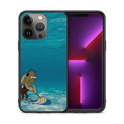 Θήκη iPhone 13 Pro Max Clean The Ocean από τη Smartfits με σχέδιο στο πίσω μέρος και μαύρο περίβλημα | iPhone 13 Pro Max Clean The Ocean case with colorful back and black bezels