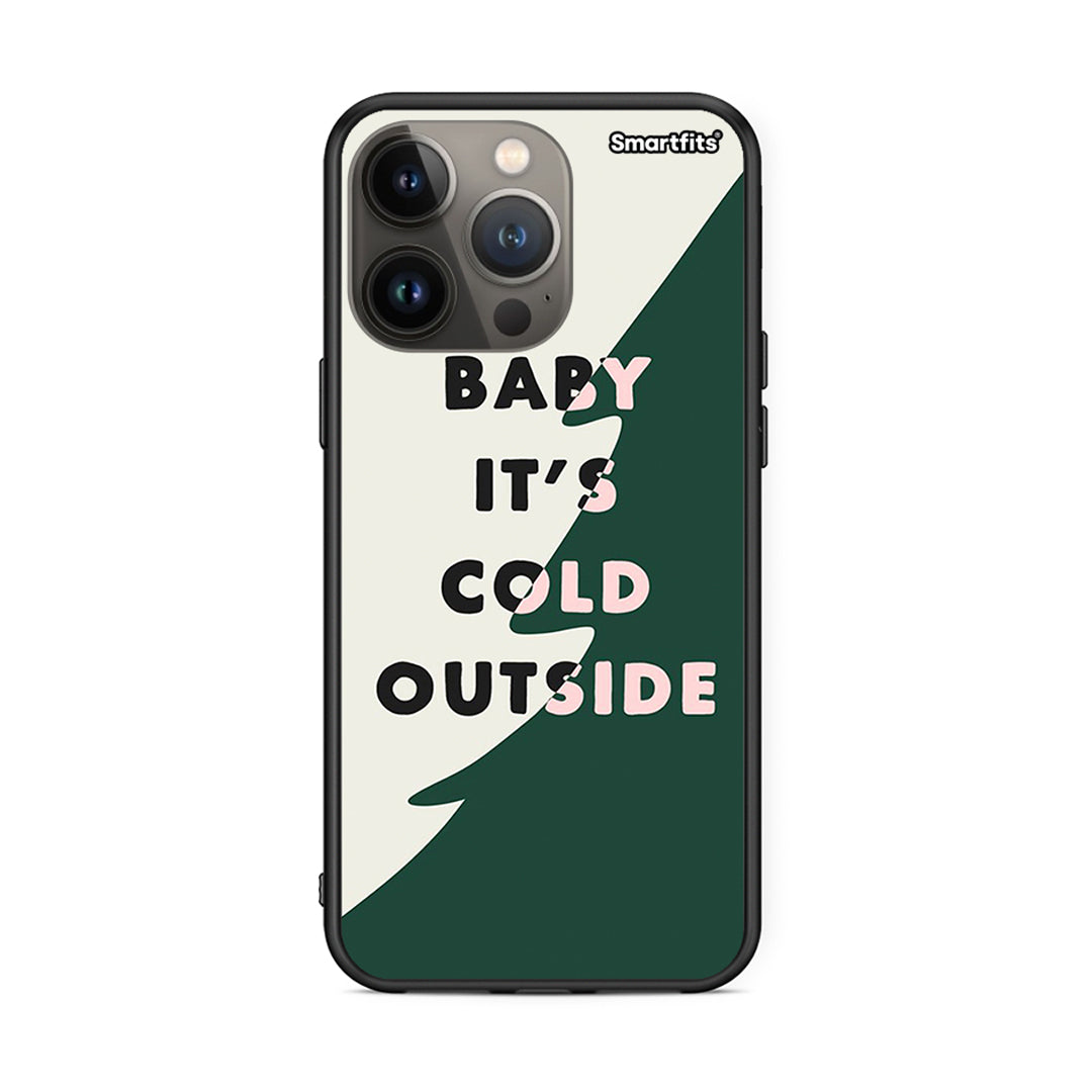 iPhone 13 Pro Max Cold Outside θήκη από τη Smartfits με σχέδιο στο πίσω μέρος και μαύρο περίβλημα | Smartphone case with colorful back and black bezels by Smartfits