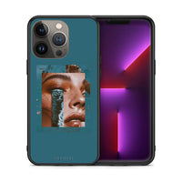 Thumbnail for Θήκη iPhone 13 Pro Max Cry An Ocean από τη Smartfits με σχέδιο στο πίσω μέρος και μαύρο περίβλημα | iPhone 13 Pro Max Cry An Ocean case with colorful back and black bezels