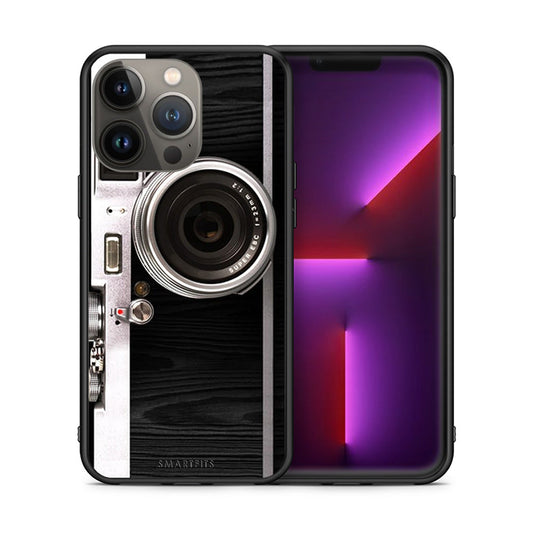 Θήκη iPhone 13 Pro Max Emily In Paris από τη Smartfits με σχέδιο στο πίσω μέρος και μαύρο περίβλημα | iPhone 13 Pro Max Emily In Paris case with colorful back and black bezels