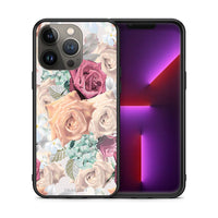 Thumbnail for Θήκη iPhone 13 Pro Max Bouquet Floral από τη Smartfits με σχέδιο στο πίσω μέρος και μαύρο περίβλημα | iPhone 13 Pro Max Bouquet Floral case with colorful back and black bezels