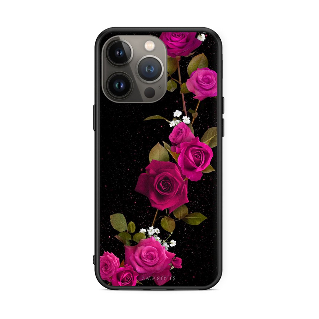 4 - iPhone 13 Pro Max Red Roses Flower case, cover, bumper