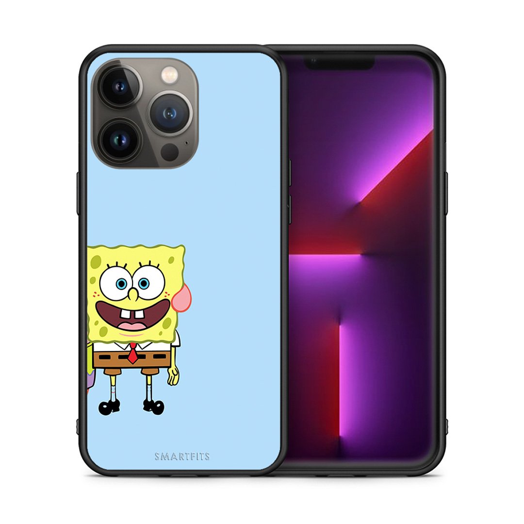 Θήκη iPhone 13 Pro Max Friends Bob από τη Smartfits με σχέδιο στο πίσω μέρος και μαύρο περίβλημα | iPhone 13 Pro Max Friends Bob case with colorful back and black bezels