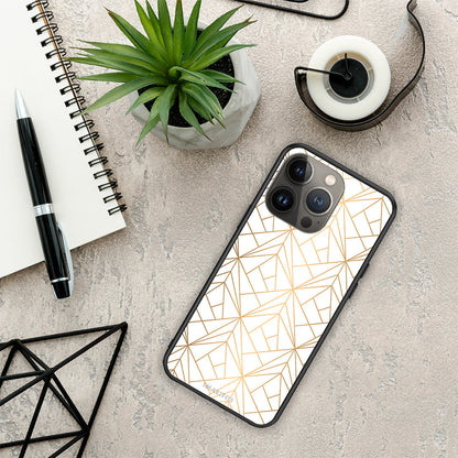 Geometric Luxury White - iPhone 13 Pro Max θήκη