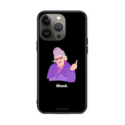 iPhone 13 Pro Max Grandma Mood Black θήκη από τη Smartfits με σχέδιο στο πίσω μέρος και μαύρο περίβλημα | Smartphone case with colorful back and black bezels by Smartfits