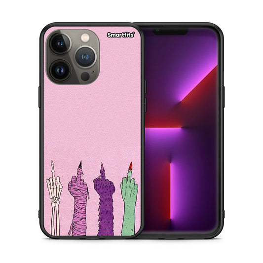 Θήκη iPhone 13 Pro Max Halloween Be A Lady από τη Smartfits με σχέδιο στο πίσω μέρος και μαύρο περίβλημα | iPhone 13 Pro Max Halloween Be A Lady case with colorful back and black bezels