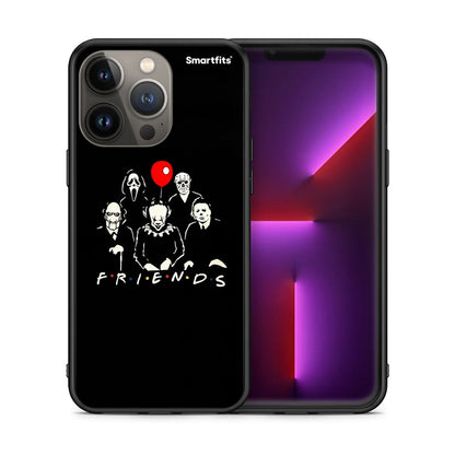 Θήκη iPhone 13 Pro Max Halloween Friends από τη Smartfits με σχέδιο στο πίσω μέρος και μαύρο περίβλημα | iPhone 13 Pro Max Halloween Friends case with colorful back and black bezels