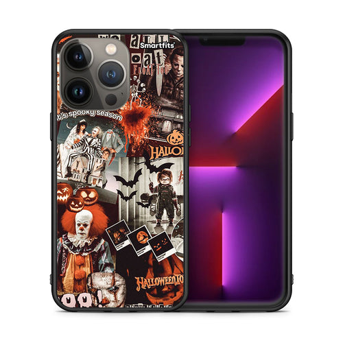 Θήκη iPhone 13 Pro Max Halloween Spooky Season από τη Smartfits με σχέδιο στο πίσω μέρος και μαύρο περίβλημα | iPhone 13 Pro Max Halloween Spooky Season case with colorful back and black bezels