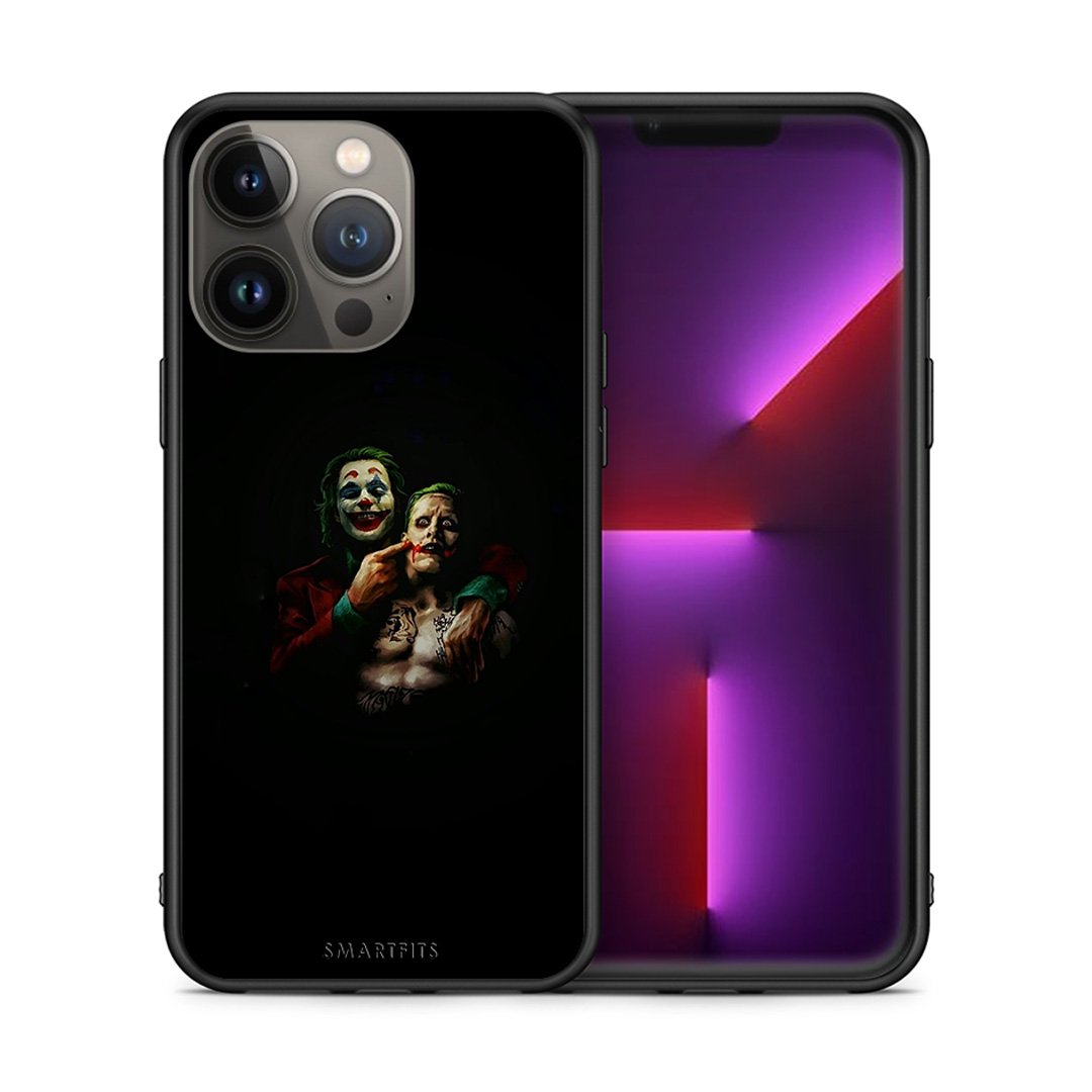 Θήκη iPhone 13 Pro Max Clown Hero από τη Smartfits με σχέδιο στο πίσω μέρος και μαύρο περίβλημα | iPhone 13 Pro Max Clown Hero case with colorful back and black bezels