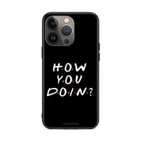 Thumbnail for iPhone 13 Pro Max How You Doin θήκη από τη Smartfits με σχέδιο στο πίσω μέρος και μαύρο περίβλημα | Smartphone case with colorful back and black bezels by Smartfits