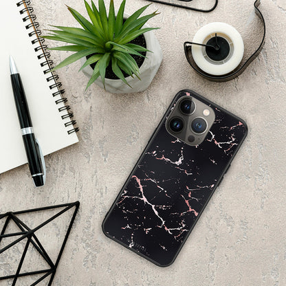 Marble Black Rosegold - iPhone 13 Pro Max θήκη