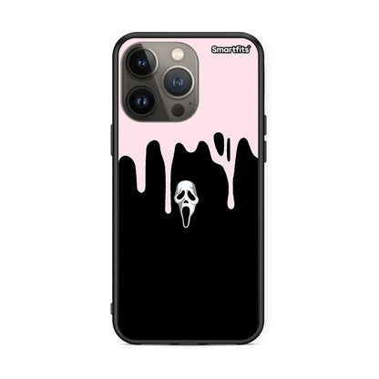 iPhone 13 Pro Max Melting Halloween Mask Θήκη από τη Smartfits με σχέδιο στο πίσω μέρος και μαύρο περίβλημα | Smartphone case with colorful back and black bezels by Smartfits