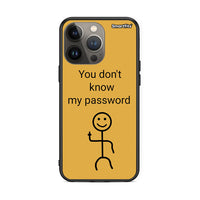Thumbnail for iPhone 13 Pro Max My Password Θήκη από τη Smartfits με σχέδιο στο πίσω μέρος και μαύρο περίβλημα | Smartphone case with colorful back and black bezels by Smartfits