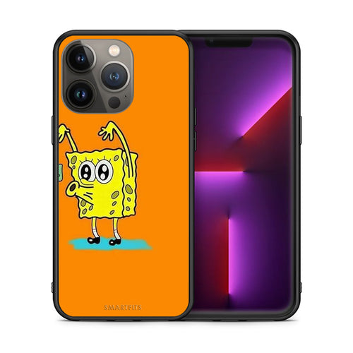 Θήκη Αγίου Βαλεντίνου iPhone 13 Pro Max No Money 2 από τη Smartfits με σχέδιο στο πίσω μέρος και μαύρο περίβλημα | iPhone 13 Pro Max No Money 2 case with colorful back and black bezels