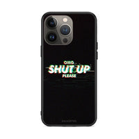 Thumbnail for iPhone 13 Pro Max OMG ShutUp θήκη από τη Smartfits με σχέδιο στο πίσω μέρος και μαύρο περίβλημα | Smartphone case with colorful back and black bezels by Smartfits