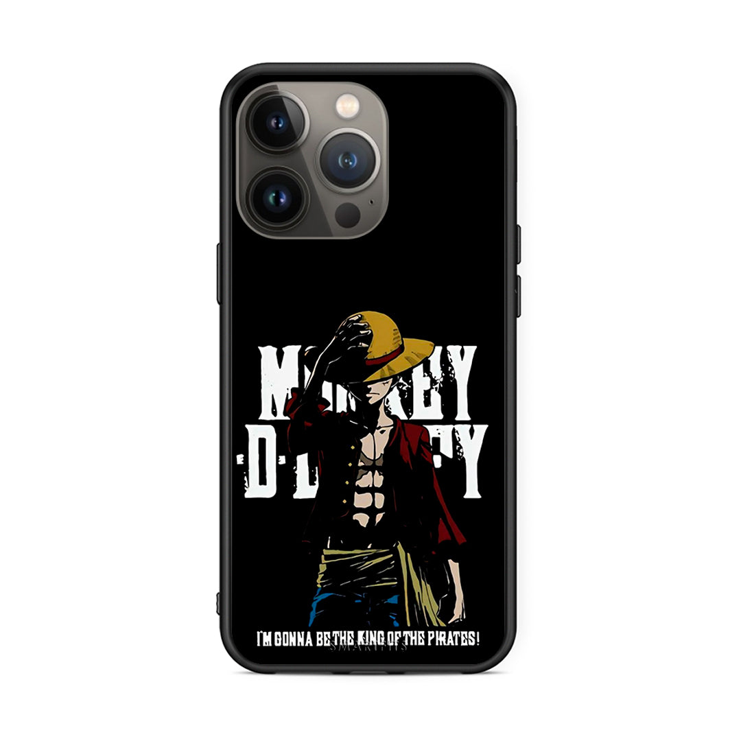 iPhone 13 Pro Max Pirate King θήκη από τη Smartfits με σχέδιο στο πίσω μέρος και μαύρο περίβλημα | Smartphone case with colorful back and black bezels by Smartfits