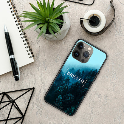 Quote Breath - iPhone 13 Pro Max θήκη