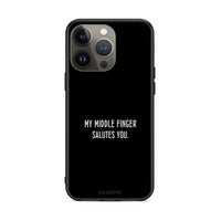 Thumbnail for iPhone 13 Pro Max Salute θήκη από τη Smartfits με σχέδιο στο πίσω μέρος και μαύρο περίβλημα | Smartphone case with colorful back and black bezels by Smartfits