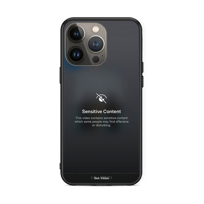 iPhone 13 Pro Max Sensitive Content θήκη από τη Smartfits με σχέδιο στο πίσω μέρος και μαύρο περίβλημα | Smartphone case with colorful back and black bezels by Smartfits
