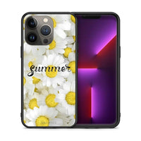 Thumbnail for Θήκη iPhone 13 Pro Max Summer Daisies από τη Smartfits με σχέδιο στο πίσω μέρος και μαύρο περίβλημα | iPhone 13 Pro Max Summer Daisies case with colorful back and black bezels
