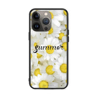 Thumbnail for iPhone 13 Pro Max Summer Daisies Θήκη από τη Smartfits με σχέδιο στο πίσω μέρος και μαύρο περίβλημα | Smartphone case with colorful back and black bezels by Smartfits