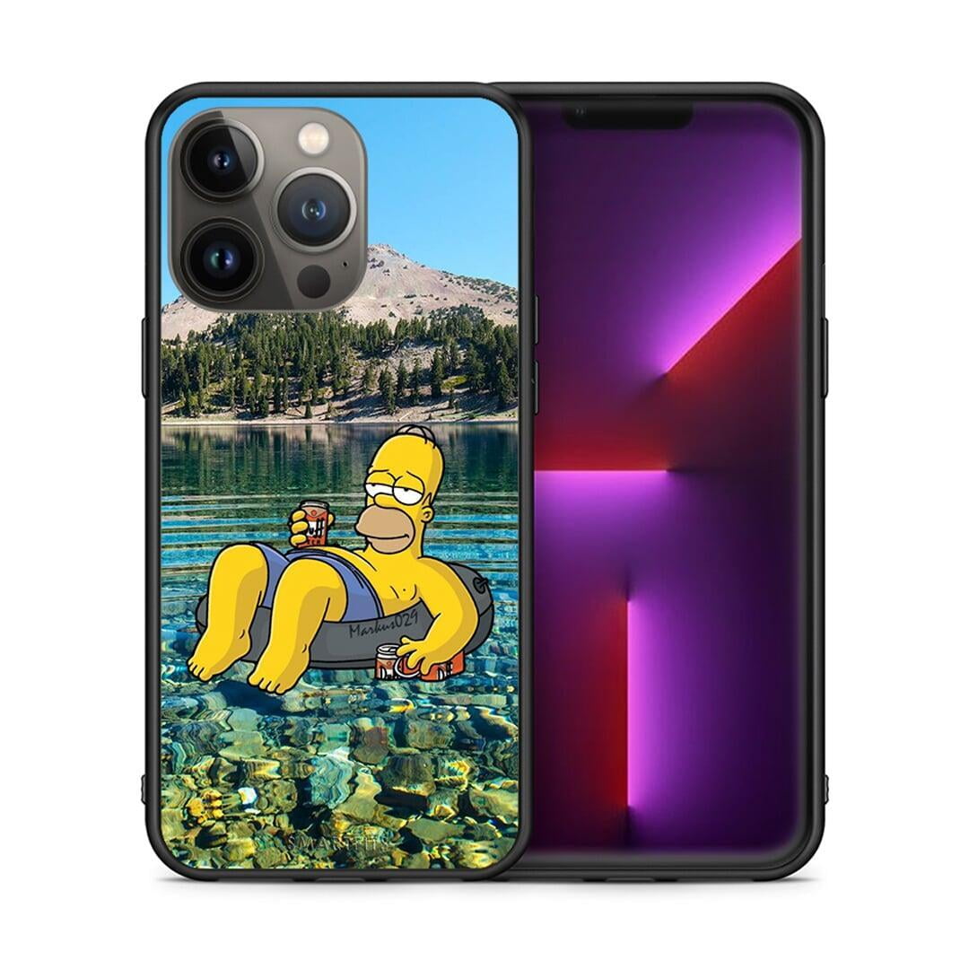 Θήκη iPhone 13 Pro Max Summer Happiness από τη Smartfits με σχέδιο στο πίσω μέρος και μαύρο περίβλημα | iPhone 13 Pro Max Summer Happiness case with colorful back and black bezels