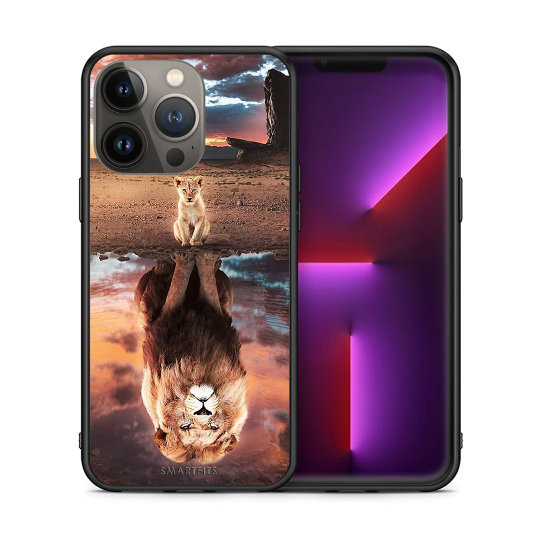 Θήκη Αγίου Βαλεντίνου iPhone 13 Pro Max Sunset Dreams από τη Smartfits με σχέδιο στο πίσω μέρος και μαύρο περίβλημα | iPhone 13 Pro Max Sunset Dreams case with colorful back and black bezels