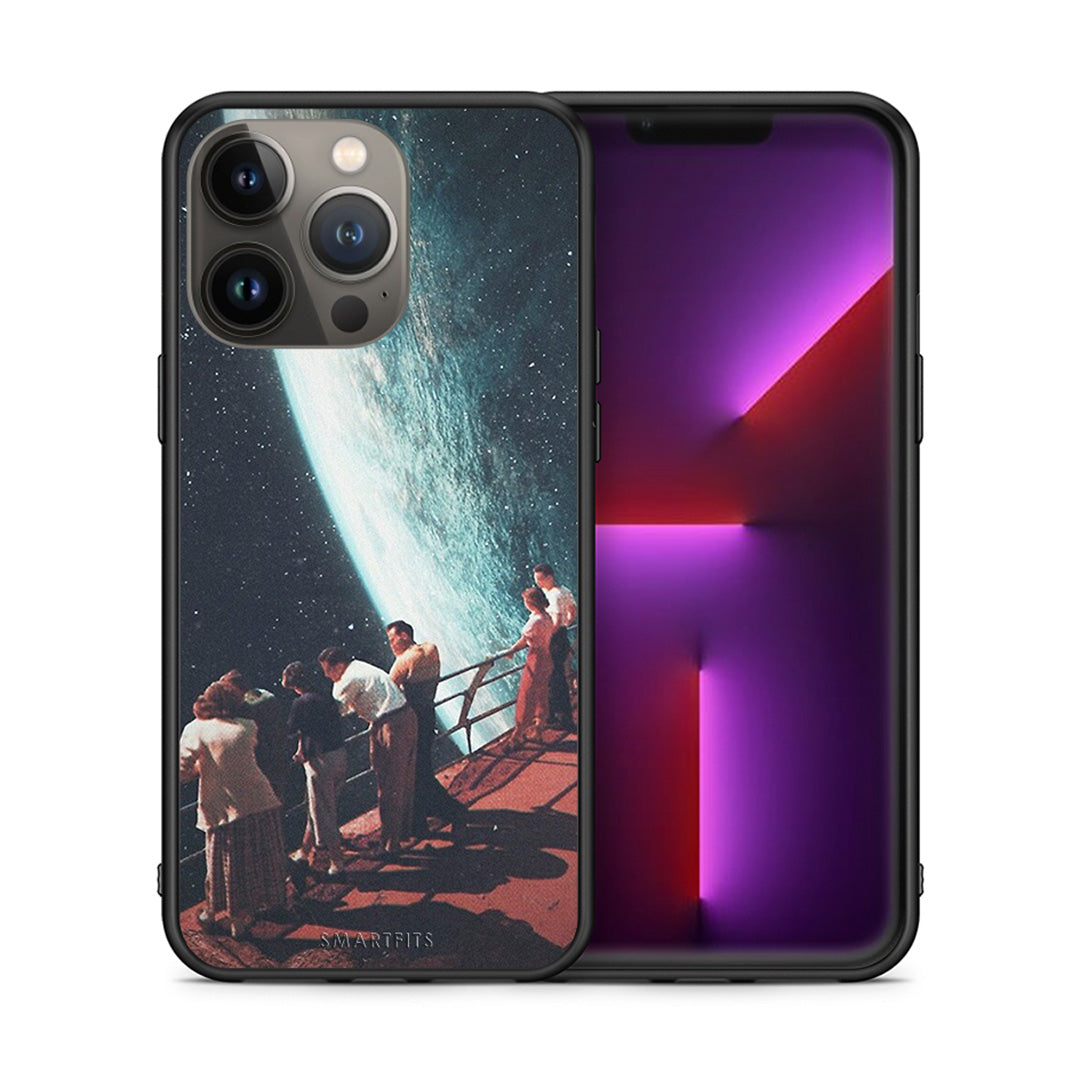 Θήκη iPhone 13 Pro Max Surreal View από τη Smartfits με σχέδιο στο πίσω μέρος και μαύρο περίβλημα | iPhone 13 Pro Max Surreal View case with colorful back and black bezels