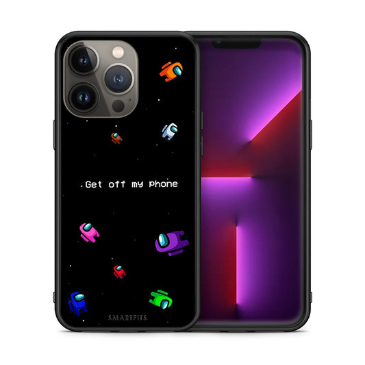 Θήκη iPhone 13 Pro Max AFK Text από τη Smartfits με σχέδιο στο πίσω μέρος και μαύρο περίβλημα | iPhone 13 Pro Max AFK Text case with colorful back and black bezels