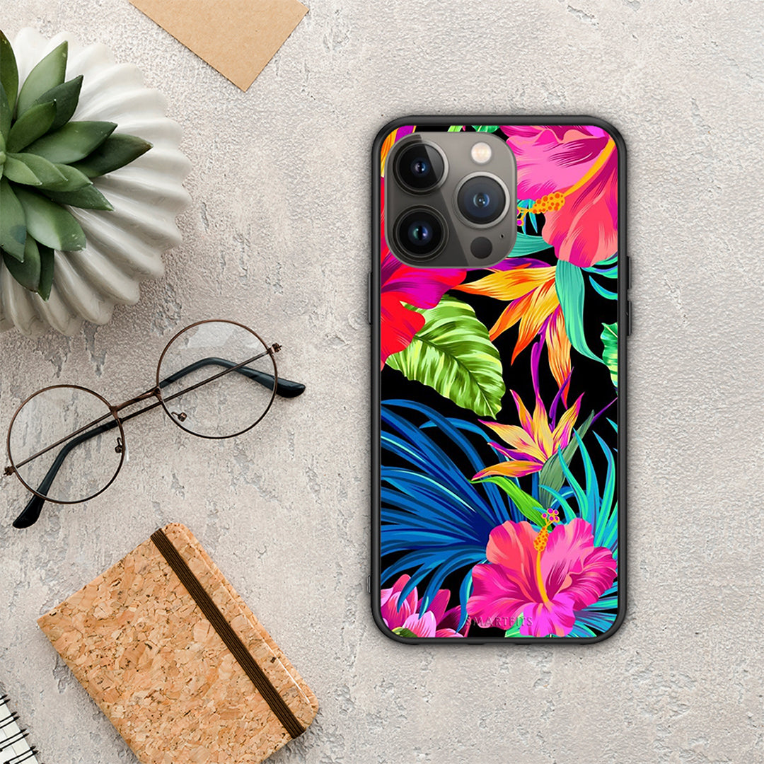 Tropical Flowers - iPhone 13 Pro Max θήκη