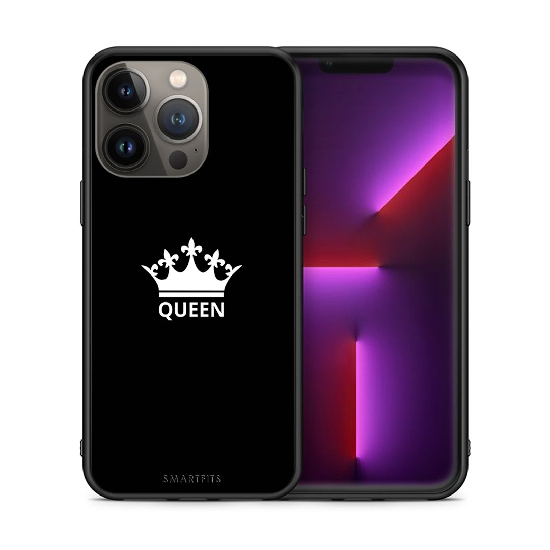 Θήκη iPhone 13 Pro Max Queen Valentine από τη Smartfits με σχέδιο στο πίσω μέρος και μαύρο περίβλημα | iPhone 13 Pro Max Queen Valentine case with colorful back and black bezels