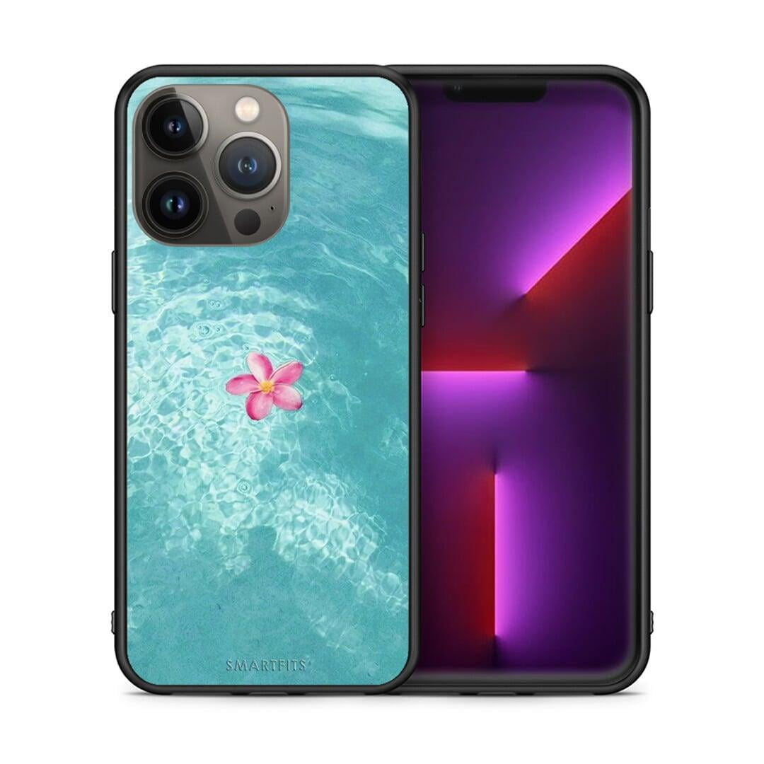 Θήκη iPhone 13 Pro Max Water Flower από τη Smartfits με σχέδιο στο πίσω μέρος και μαύρο περίβλημα | iPhone 13 Pro Max Water Flower case with colorful back and black bezels