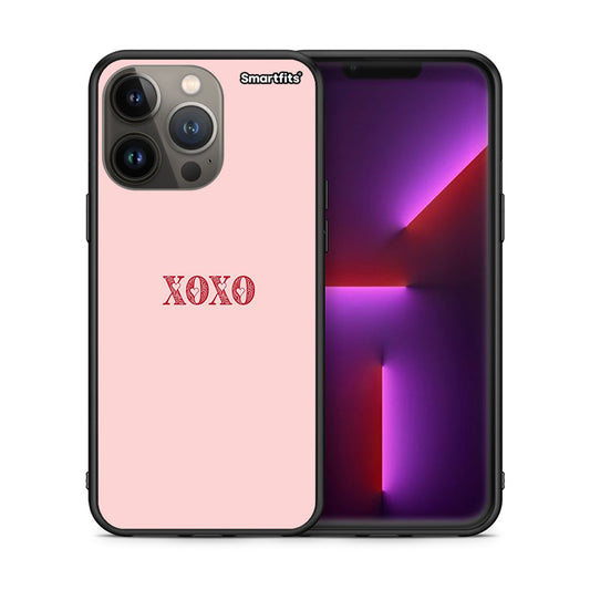 Θήκη iPhone 13 Pro Max XOXO Love από τη Smartfits με σχέδιο στο πίσω μέρος και μαύρο περίβλημα | iPhone 13 Pro Max XOXO Love case with colorful back and black bezels