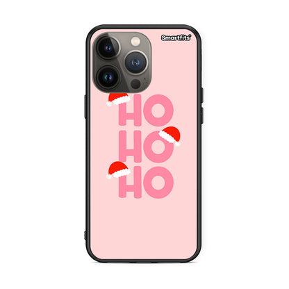 iPhone 13 Pro Max Xmas Ho Ho Ho θήκη από τη Smartfits με σχέδιο στο πίσω μέρος και μαύρο περίβλημα | Smartphone case with colorful back and black bezels by Smartfits