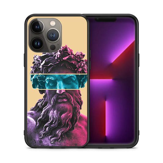 Θήκη Αγίου Βαλεντίνου iPhone 13 Pro Max Zeus Art από τη Smartfits με σχέδιο στο πίσω μέρος και μαύρο περίβλημα | iPhone 13 Pro Max Zeus Art case with colorful back and black bezels