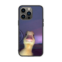 Thumbnail for iPhone 13 Pro Meme Duck θήκη από τη Smartfits με σχέδιο στο πίσω μέρος και μαύρο περίβλημα | Smartphone case with colorful back and black bezels by Smartfits