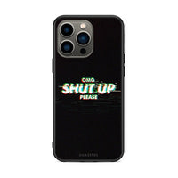 Thumbnail for iPhone 13 Pro OMG ShutUp θήκη από τη Smartfits με σχέδιο στο πίσω μέρος και μαύρο περίβλημα | Smartphone case with colorful back and black bezels by Smartfits