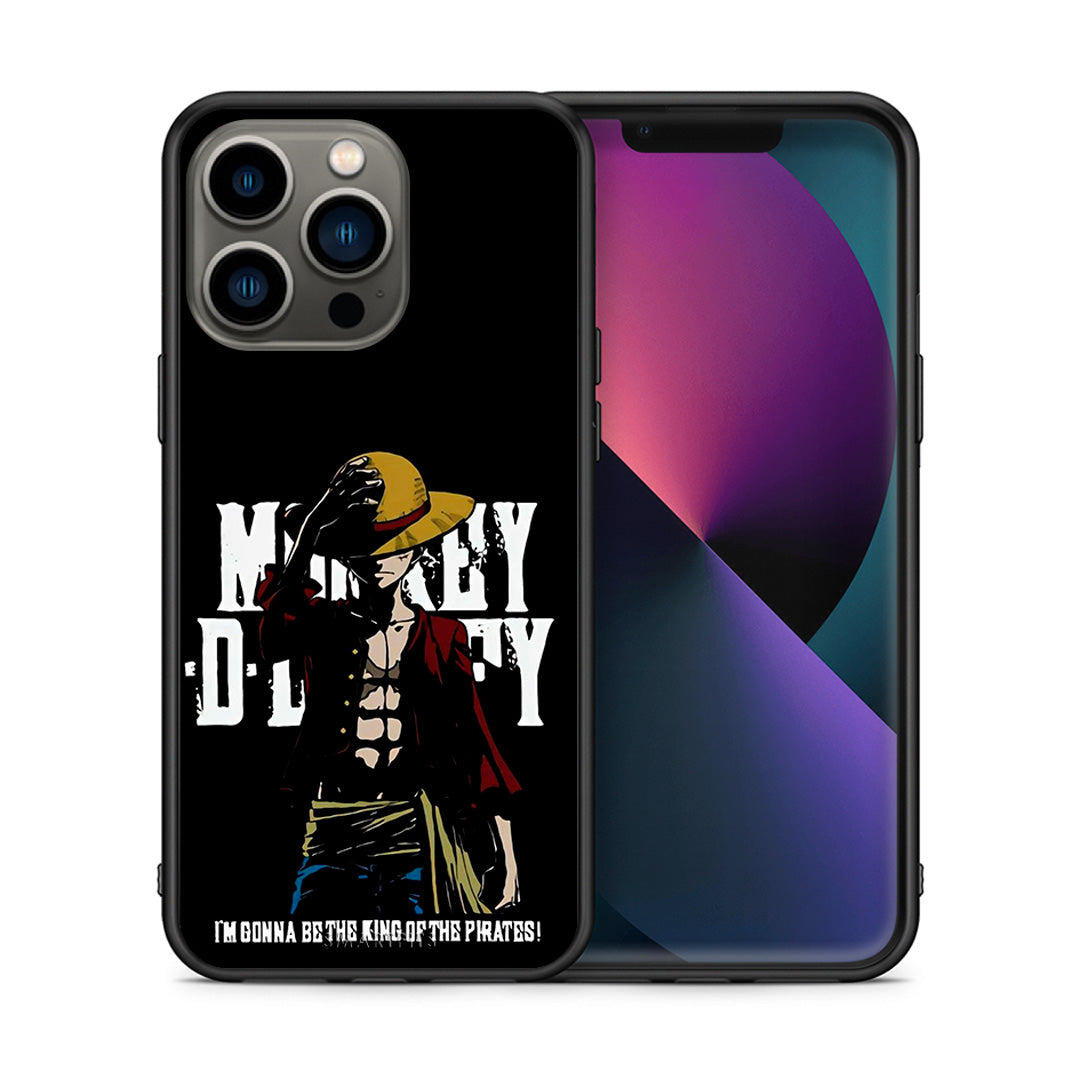 Θήκη iPhone 13 Pro Pirate King από τη Smartfits με σχέδιο στο πίσω μέρος και μαύρο περίβλημα | iPhone 13 Pro Pirate King case with colorful back and black bezels