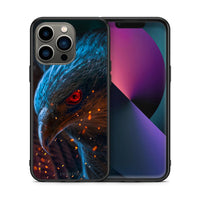 Thumbnail for Θήκη iPhone 13 Pro Eagle PopArt από τη Smartfits με σχέδιο στο πίσω μέρος και μαύρο περίβλημα | iPhone 13 Pro Eagle PopArt case with colorful back and black bezels