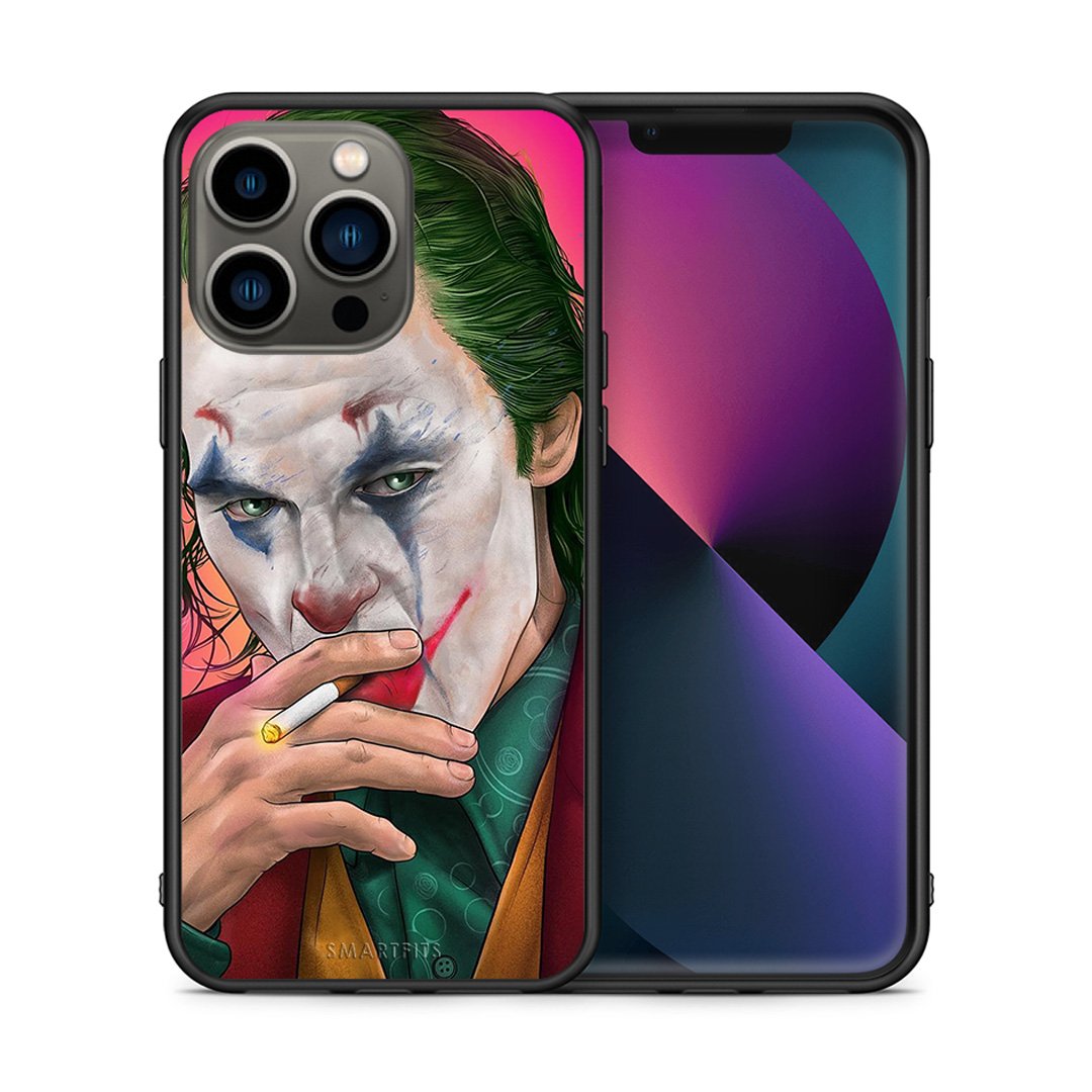 Θήκη iPhone 13 Pro JokesOnU PopArt από τη Smartfits με σχέδιο στο πίσω μέρος και μαύρο περίβλημα | iPhone 13 Pro JokesOnU PopArt case with colorful back and black bezels