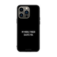 Thumbnail for iPhone 13 Pro Salute θήκη από τη Smartfits με σχέδιο στο πίσω μέρος και μαύρο περίβλημα | Smartphone case with colorful back and black bezels by Smartfits