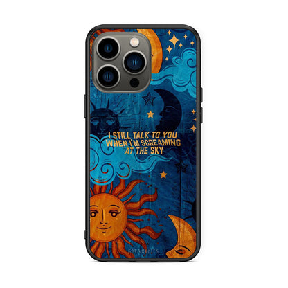 iPhone 13 Pro Screaming Sky θήκη από τη Smartfits με σχέδιο στο πίσω μέρος και μαύρο περίβλημα | Smartphone case with colorful back and black bezels by Smartfits