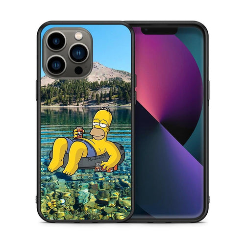 Θήκη iPhone 13 Pro Summer Happiness από τη Smartfits με σχέδιο στο πίσω μέρος και μαύρο περίβλημα | iPhone 13 Pro Summer Happiness case with colorful back and black bezels