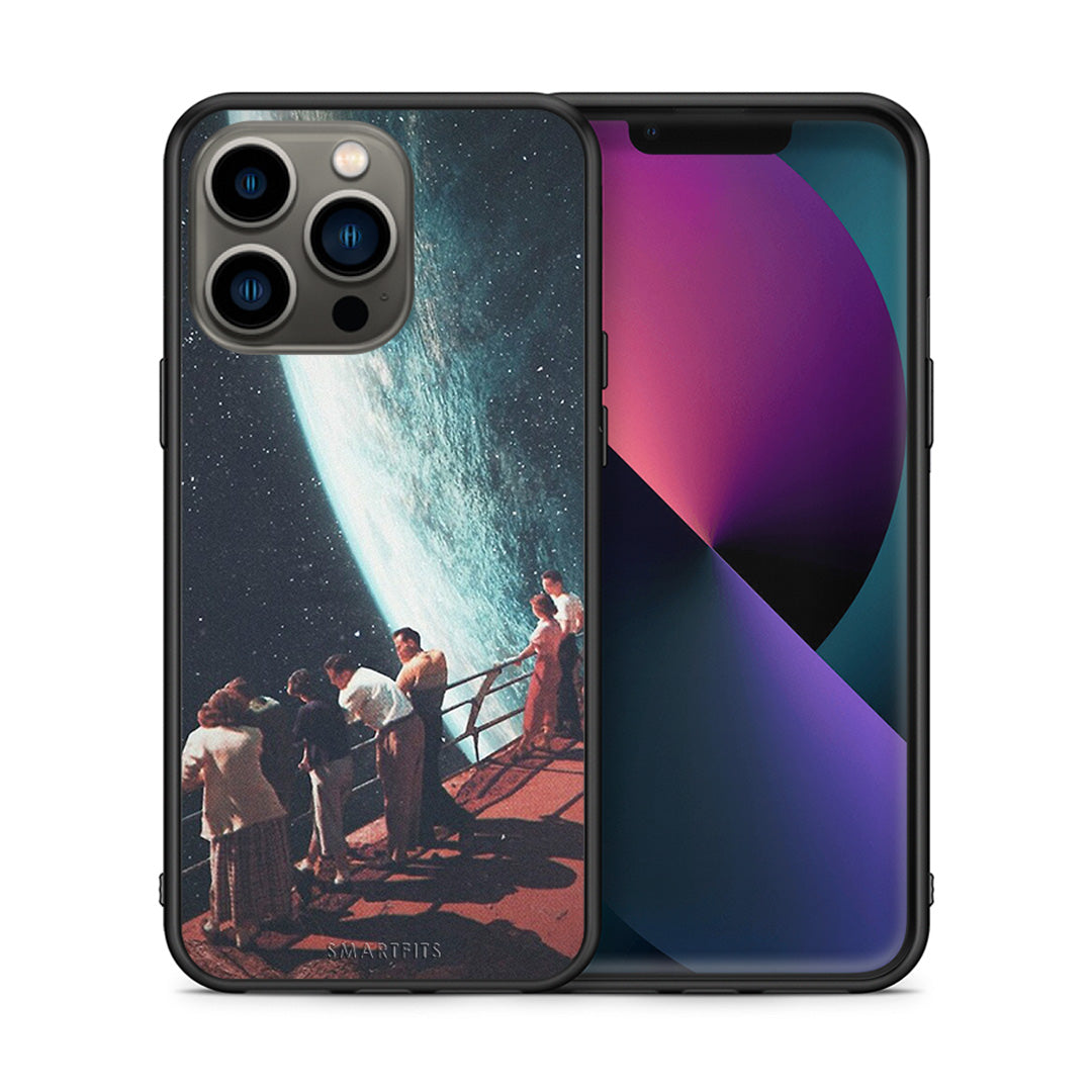 Θήκη iPhone 13 Pro Surreal View από τη Smartfits με σχέδιο στο πίσω μέρος και μαύρο περίβλημα | iPhone 13 Pro Surreal View case with colorful back and black bezels