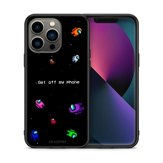 Θήκη iPhone 13 Pro AFK Text από τη Smartfits με σχέδιο στο πίσω μέρος και μαύρο περίβλημα | iPhone 13 Pro AFK Text case with colorful back and black bezels