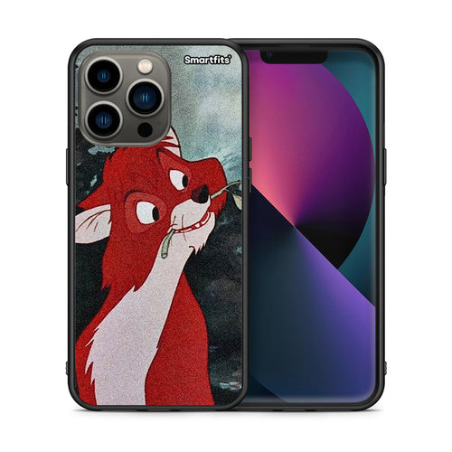 Θήκη iPhone 13 Pro Tod And Vixey Love 1 από τη Smartfits με σχέδιο στο πίσω μέρος και μαύρο περίβλημα | iPhone 13 Pro Tod And Vixey Love 1 case with colorful back and black bezels