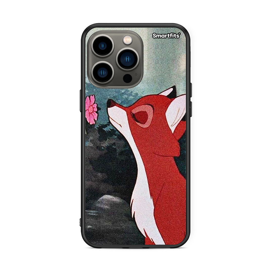 iPhone 13 Pro Tod And Vixey Love 2 θήκη από τη Smartfits με σχέδιο στο πίσω μέρος και μαύρο περίβλημα | Smartphone case with colorful back and black bezels by Smartfits