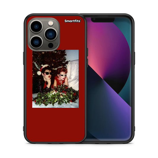 Θήκη iPhone 13 Pro Waiting For Xmas από τη Smartfits με σχέδιο στο πίσω μέρος και μαύρο περίβλημα | iPhone 13 Pro Waiting For Xmas case with colorful back and black bezels